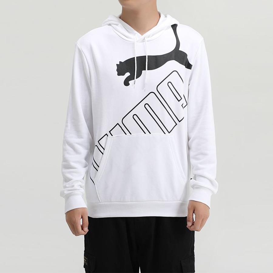 Puma Casual Sports Knit Hooded Long Sleeve Sweatshirt Men Tops White 583505-02