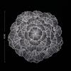 European Hollowed Out Flower Dining Mat Desktop Decoration Anti Slip And Heat Insulation Mat Light Luxury Western Dining Mat
