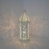 Decorative Candle Lanterns Moroccans Lanterns Retro Golden Metal Lanterns Candle Holder for Home Patios Outdoor Decors