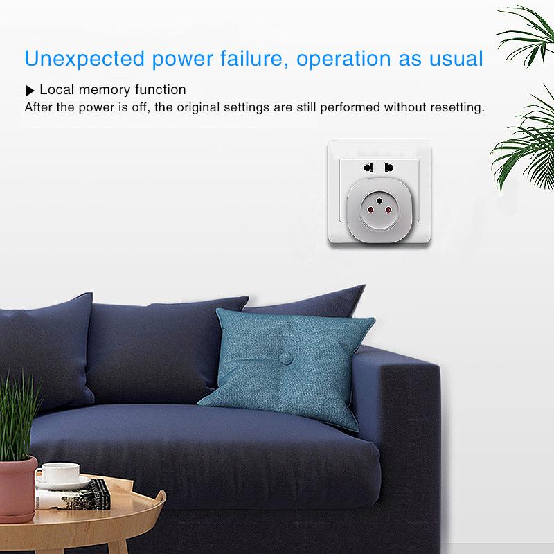 Israel Tuya Wifi Smart Socket App Controle Suporte Google Home Alexa Voice Plug Temporização Tomada Elétrica 100-240v Eletrodoméstico
