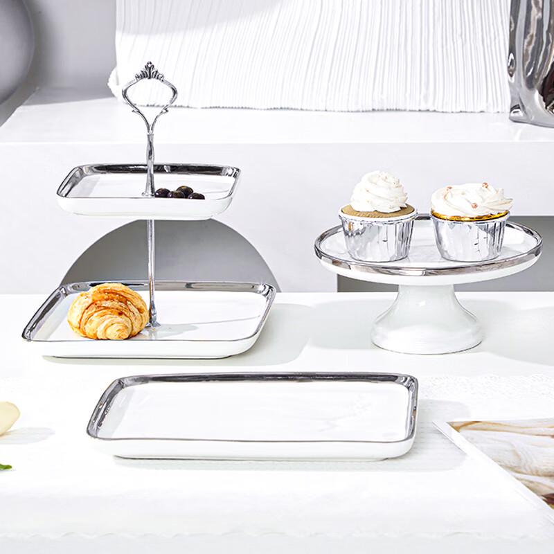 

Elegant Ceramic Dessert Display Stand Set