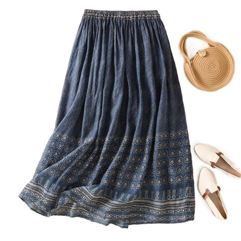 Women's Vintage Wash Long Dress