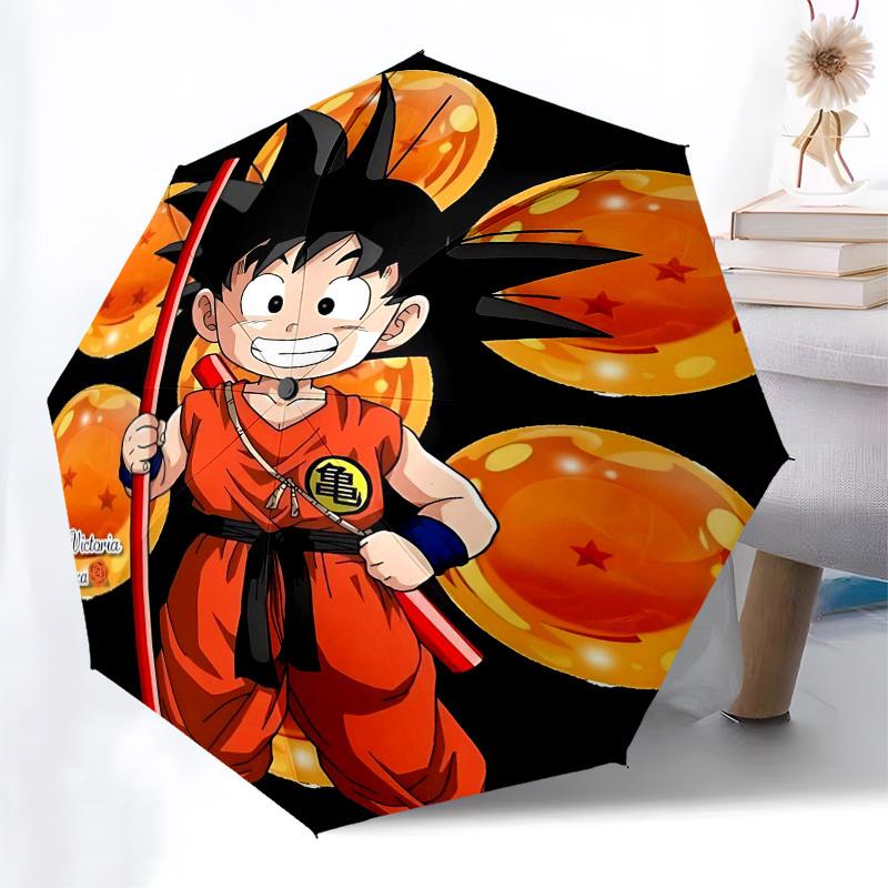 1pc Dragon Ball Z, GokuOpen/Close Umbrella-Windproof, Compact Travel Umbrella, Sturdy 8-Rib Shaft, Outdoor Accessory1170