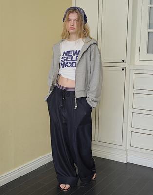 INSEOWL Easy Cuff Pants _ Navy