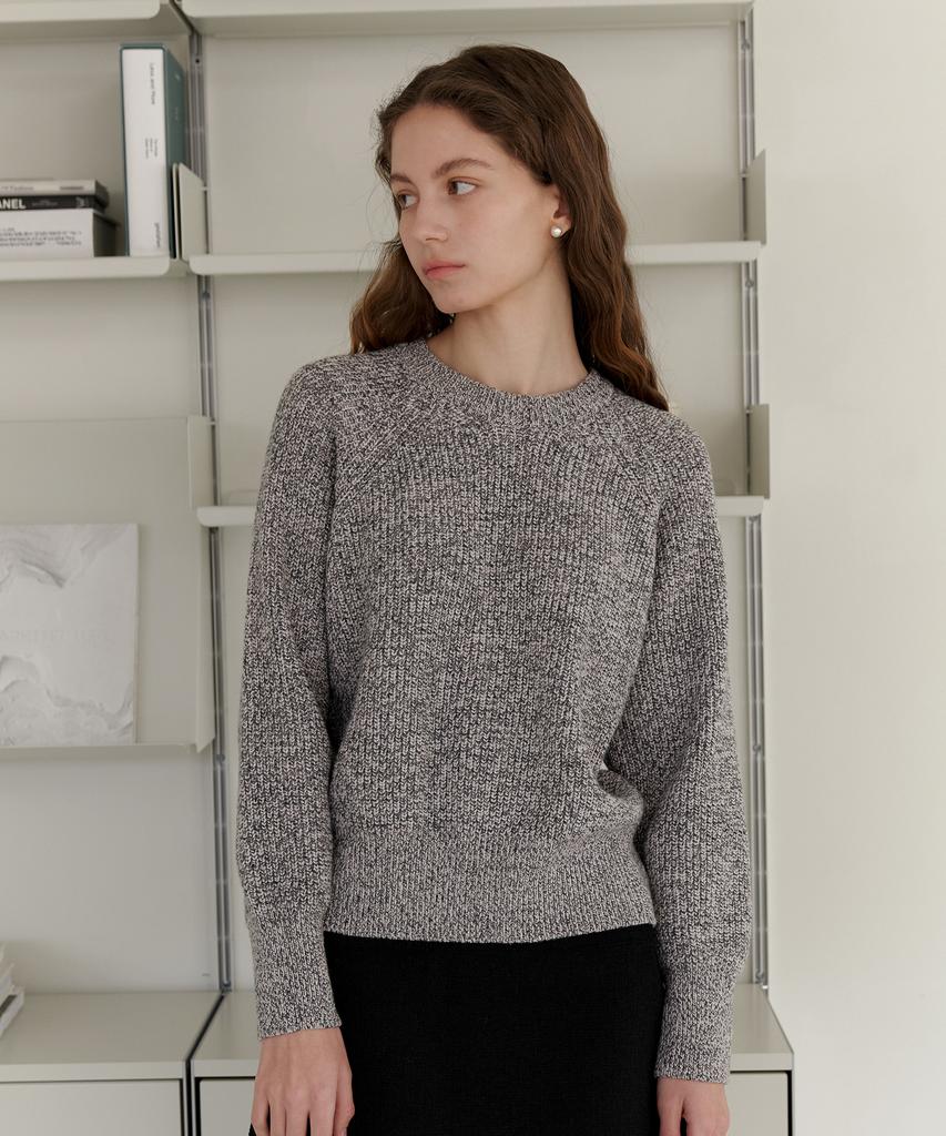 YUPPE Mix Wool Knit_Dark Gray