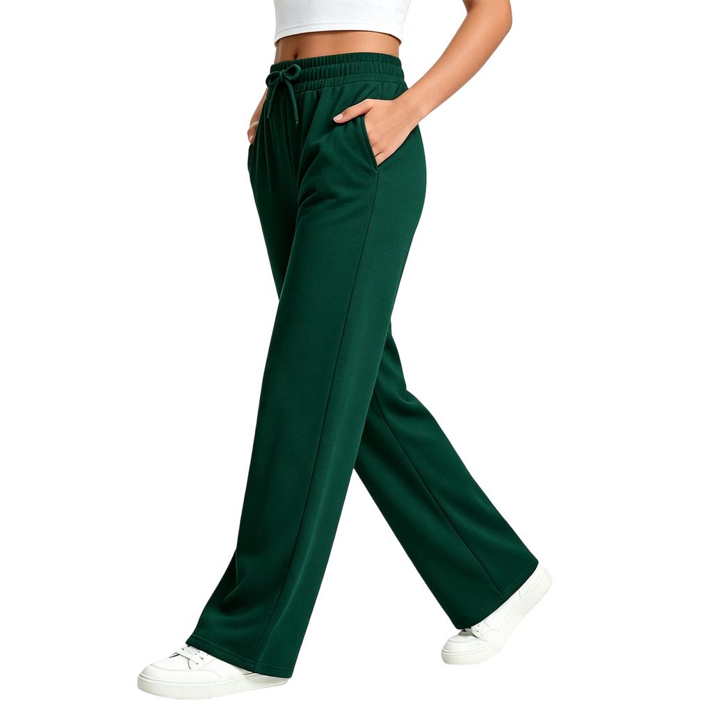 Women's -Lined Loose Fit Sweatpants with Drawstring Waist and Pockets for Daily Wear