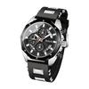 Men's Silicone Strap Watch with Multifunctional Calendar Design Waterproof Sports Wristwatch for Daily Use and Outdoor Activities