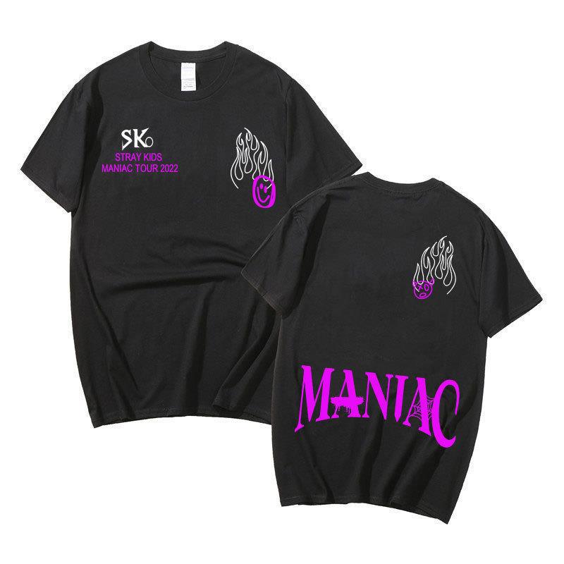 Support Stray Kids Combination Around Harajuku Print Fashion Men S And Women S T-Shirts Tops Short Sleeves S
