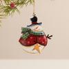 Cute Handmade Snowman Hanging Model Hanging with Lanyard Christmas Tree Decor Iron Cartoon Party Decoration Festival Decoration