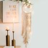 Bohemian Macrame Wall Hanging Tapestry Moon Star Owl Wall Decor Boho Woven Tapestries X3UC