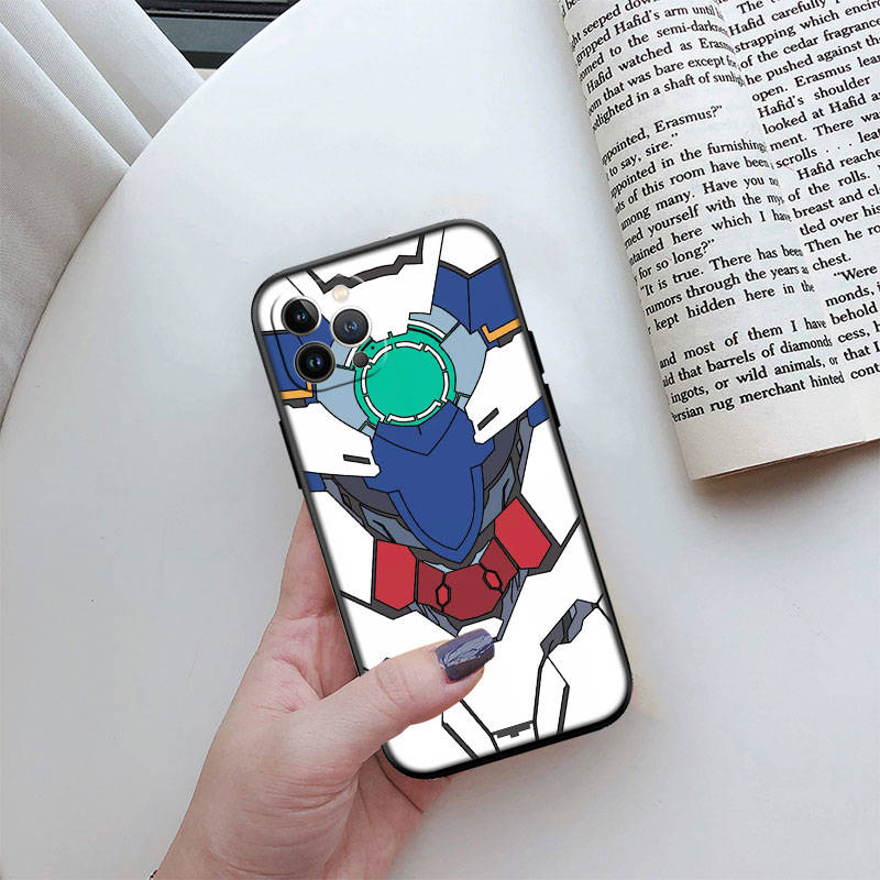 

JO27 Gundam Phone Case for iPhone 7 8 11 12 13 14 15 16 16E XS Pro Max XR X SE Samsung S20 S21 S22 S23 S24 FE Ultra Plus Lite S21S A55 Samsung S23 FE коричнево-жовтий