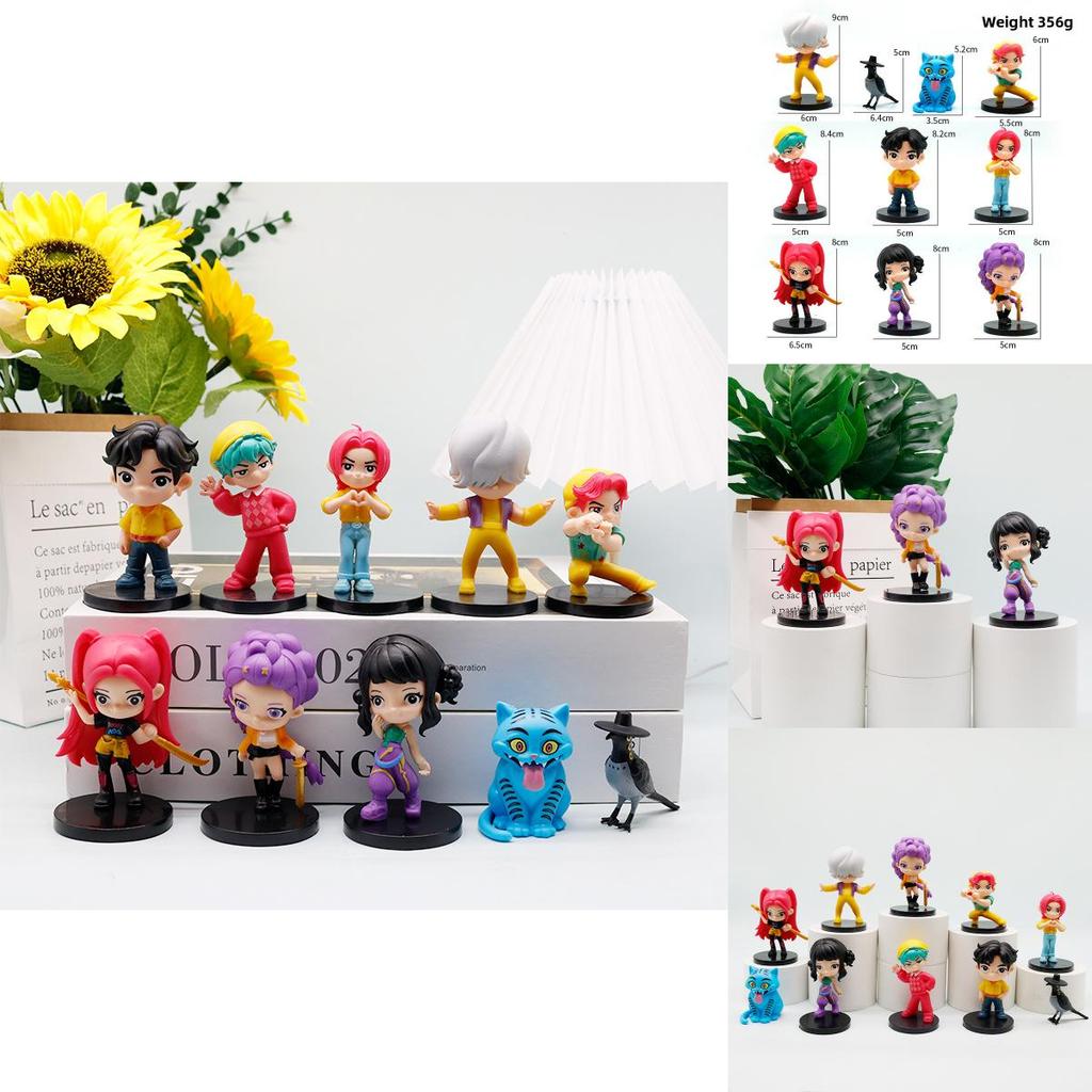 Q Version Kpop Dämonenjäger Pvc Modell Ornament Für Demon Slayer Fans Im Cartoon-Stil