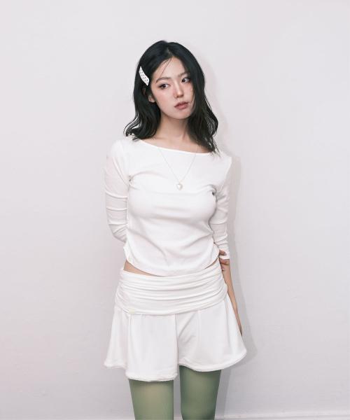 Odeumin Slim 3/4 Sleeve T-Shirt (Ivory)