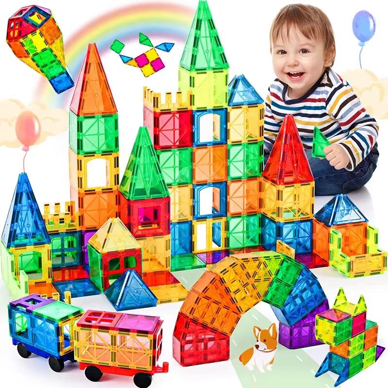 Large Color Window Magnet 88-108PCS DIY Building Blocks STEM Education Toys Suitable for Birthday Halloween Gifts for Teenagers