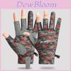 Sommerliche Outdoor-Angelhandschuhe mit rutschfester Touchscreen-Oberfläche aus strapazierfähigem Polyester für Meeresangler