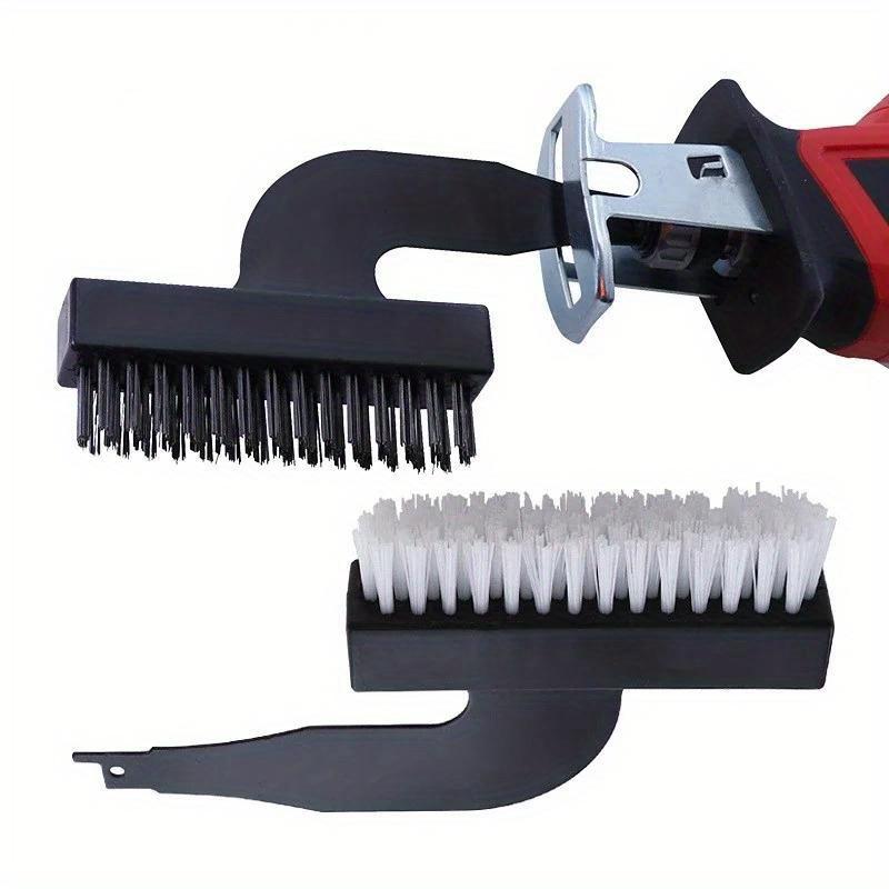 1pc Electric Cleaning Wire Brush Saber Reciprocating Saw Universal Brush Head Cleaning Rust Removal Cleaning Brush Tool Accessories