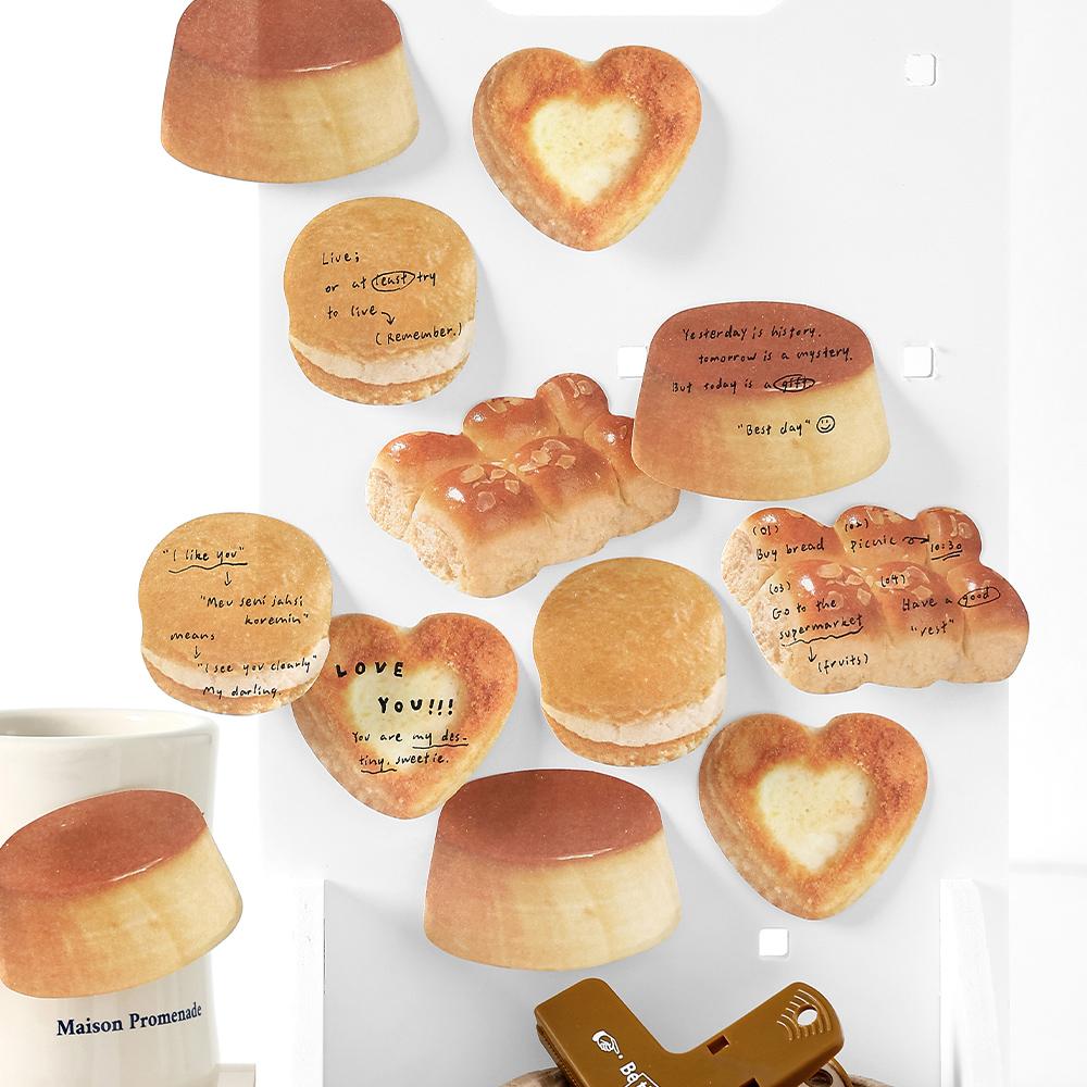 30pcs Baked Bread Theme Memo Paper DIY Collage Decorative Paper Scrapbooking Material Handmade Diary Album Junk Journal Supplies
