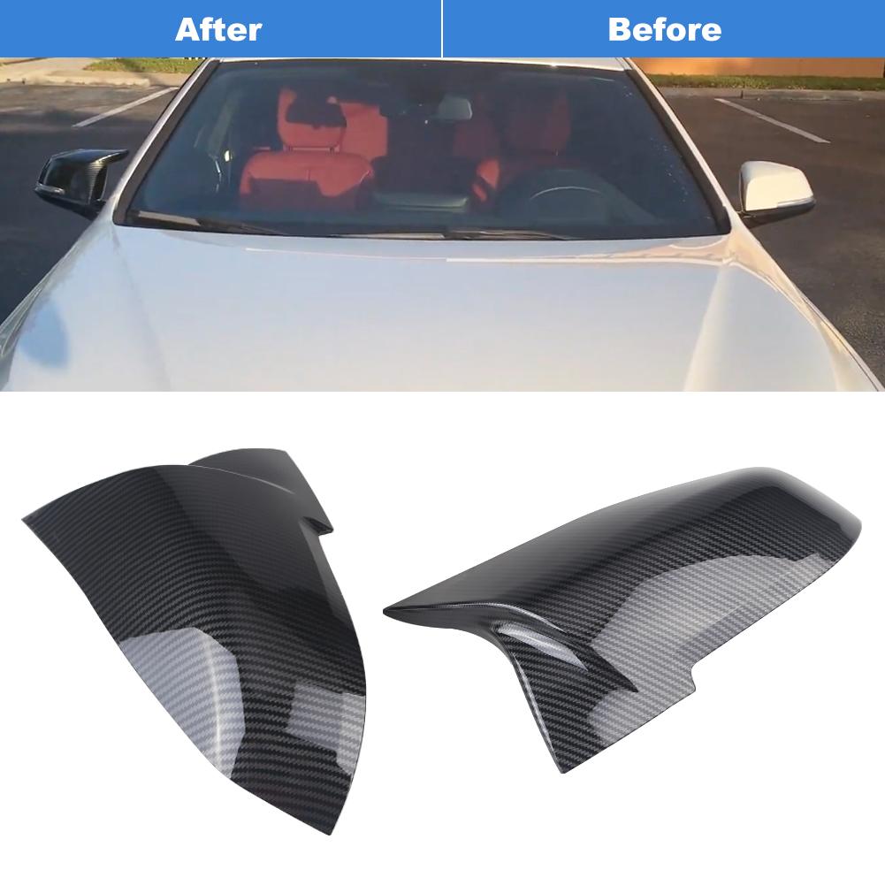2 stücke Rückspiegel Abdeckung Kappe Carbon Faser Schwarz Für BMW Serie 1 2 3 4 XM 220i 328i 420i f20 F21 F22 F23 F30 F32 F33 F36