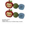 2Pcs Girl Hairpins Fruit Decor Stable Grip No Damage Bangs Side Clips Anti-slip Teeth Summer Color Hair Accessories