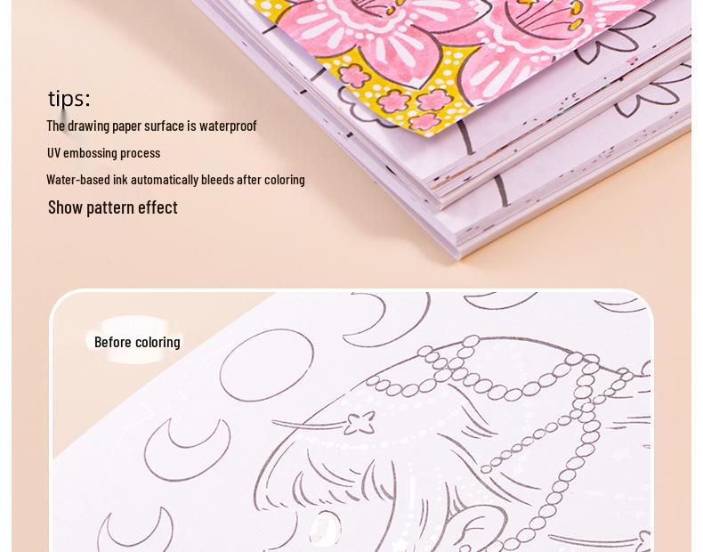 Meile Magic Coloring Book for Kids: Painting & Tracing Fun