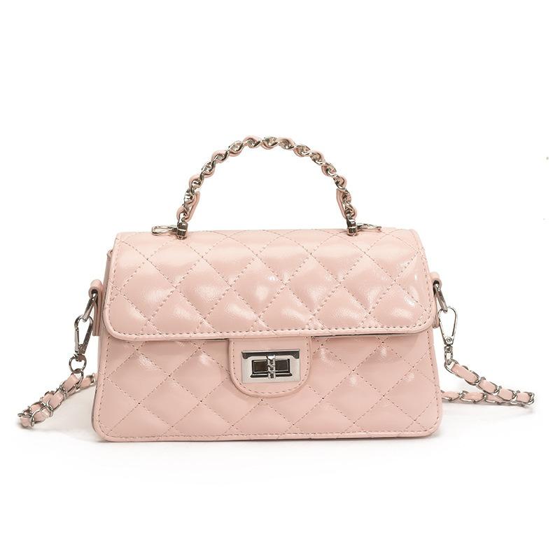 Niche Diamond Chain Portable Small Square Bag Women's Summer New Fashion Casual Shoulder Messenger Bag