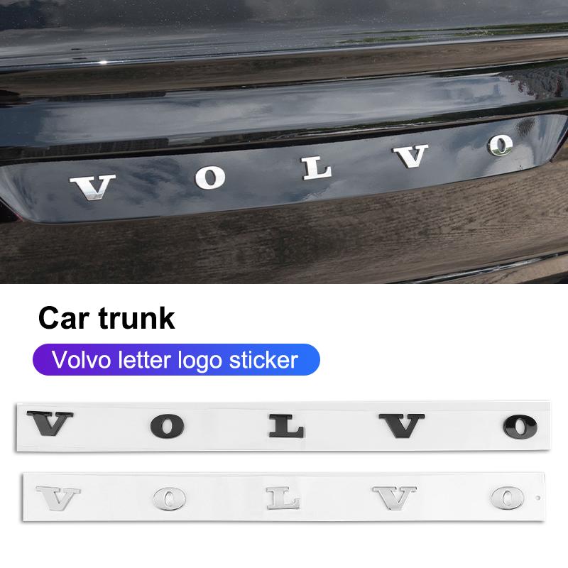 3D Volvo Letter Logo Car Trunk Emblem Sticker For Volvo ES90 EC40 EX40 EM90 XC90 V90 V60 XC60 V40 S80 S60 S90 C40 XC40 V70 XC70