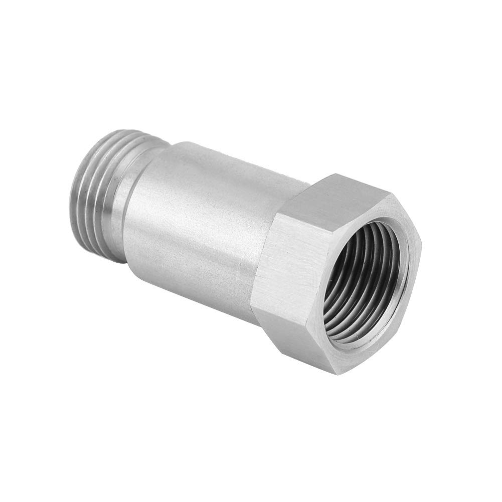 Keenso 2pcs O2 Oxygen Sensor M18X1.5 Spacer Sensor Exhaust System Adapter 45mm M18*1.5