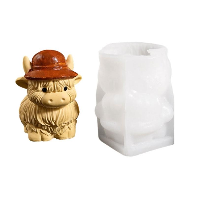 Creative Yak Shaped Silicone Mould For Handmade Candle And Artistic Resin Projects