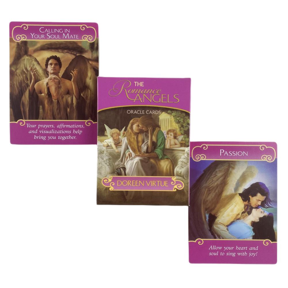English The Romance Angles Oracle Spanish Los Angeles Del Amor Oracle Cards Tarot Deck Board Games For Party