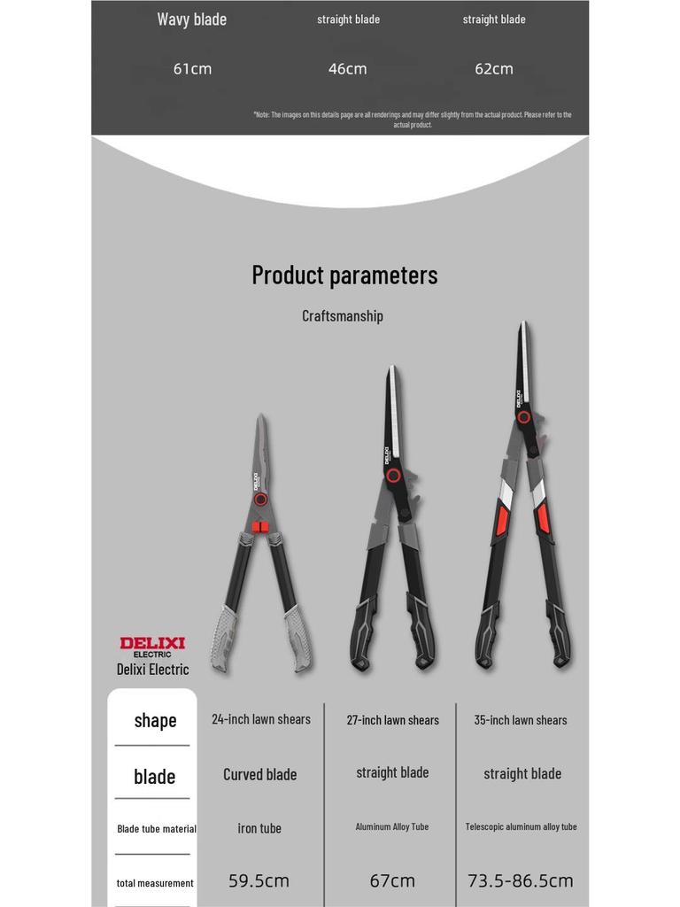 Delixi Electric Pruning and Hedge Shears for Gardening