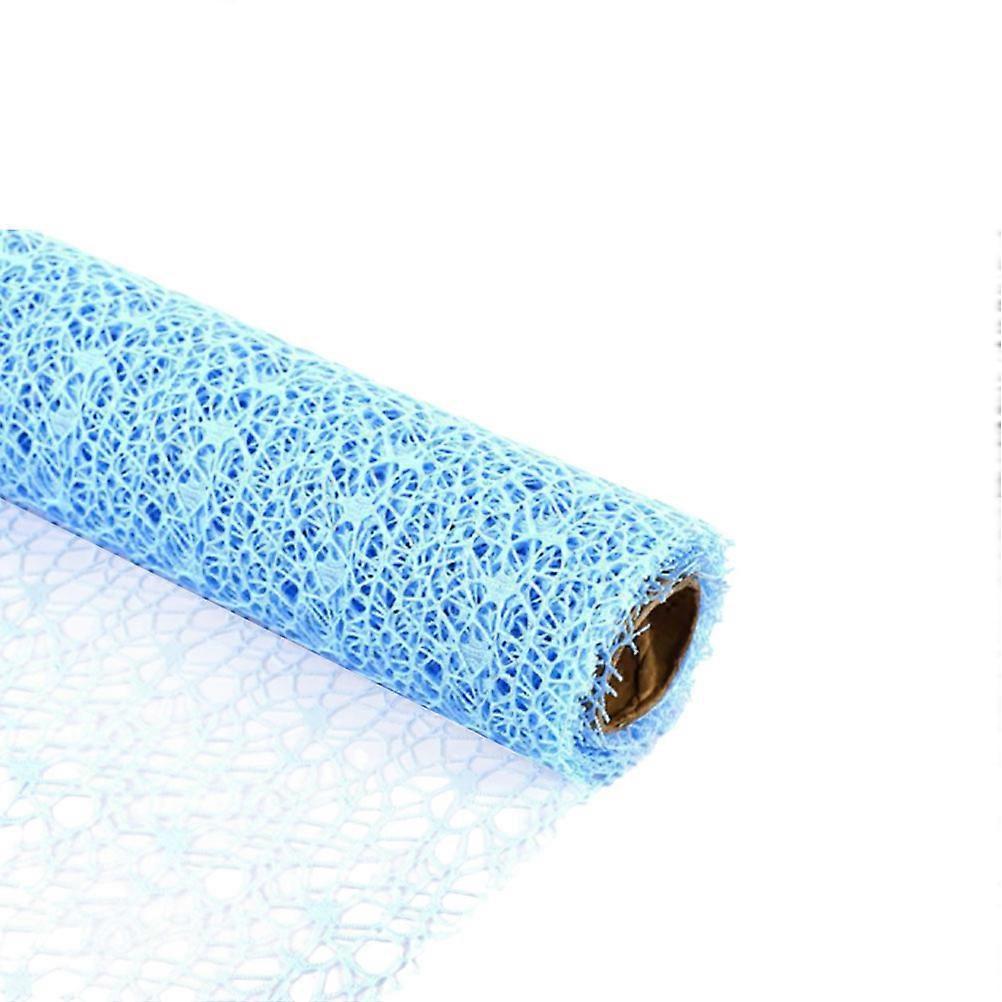 DIY Kids Hanging Gauze Jacquard Net for Flower Wrapping 3Pcs Sky-Blue
