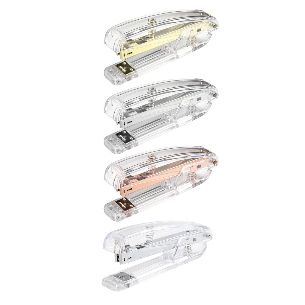 Stapler Minimalist Style Labor Saving Easy Stapling Comfortable Grip Acrylic Metal Handheld Stapler