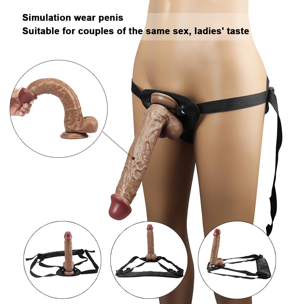 Spuer Bigger Realistic Dildos Silicone Layer Penis with Suction Cup Adult Sexy Toys for Woman Men Vagina Anal Massage Stimulator