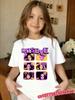 Y2K Daily Casual KATSEYE Music Children TeeCute Street Short Sleeve TopSummer Trend Outfit for Boys and Girls Young Kids