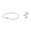 Pandora 925 Sterling Silver Bangles Women's Silver 596000-19