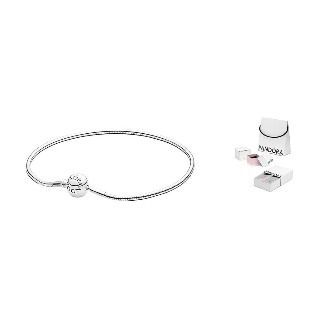 Pandora 925 Sterling Silver Bangles Women's Silver 596000-19