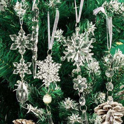 Snowflake Icicle Tree Decoration Exquisite Christmas Ornaments