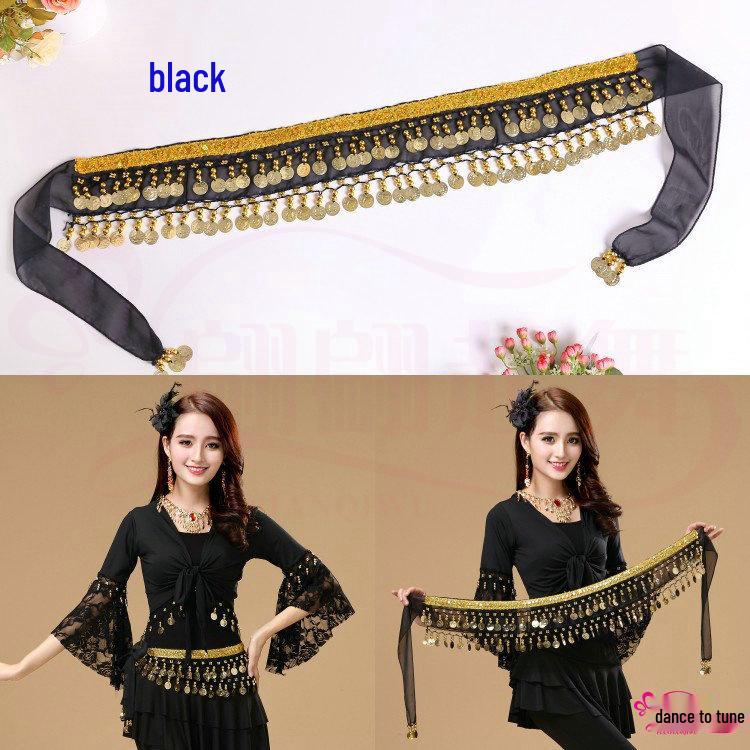 Indian Belly Dance Coin Waist Chain for Performance and Practice