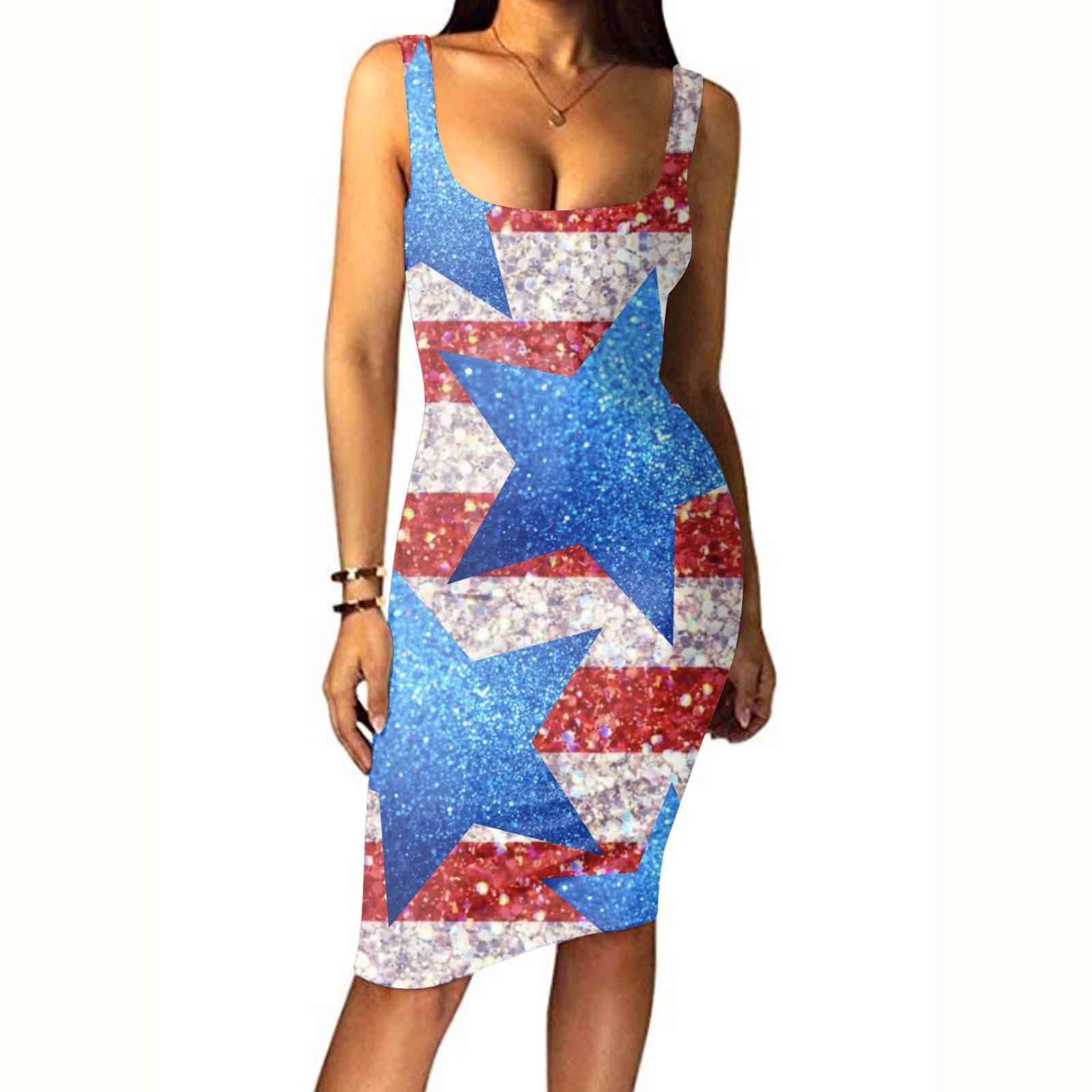 

Модное женское повседневное тонкое платье без рукавов с принтом и пуловером XXL