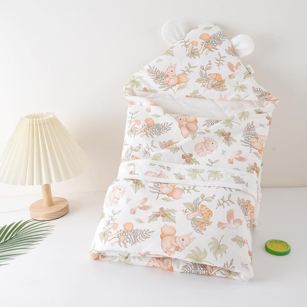 Verdickte reine Baumwoll-Baby-Swaddle-Decke für Herbst/Winter