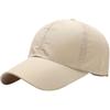 Quick Dry Cap Sports Men Baseball Hat Summer Visor Outdoor Mesh Running Hat One Size Beige Lightweight Breathable
