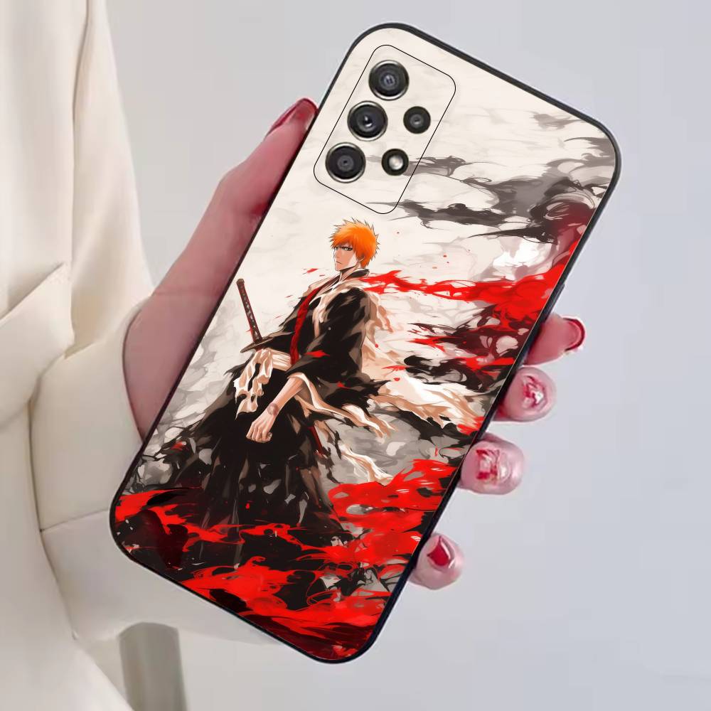 B-Bleachs Kurosaki Ichigo Phone Case For Samsung S25,S24,S21,S22,S23,S30,Ultra,S20,Plus,Fe,Soft Silicone Black Cover