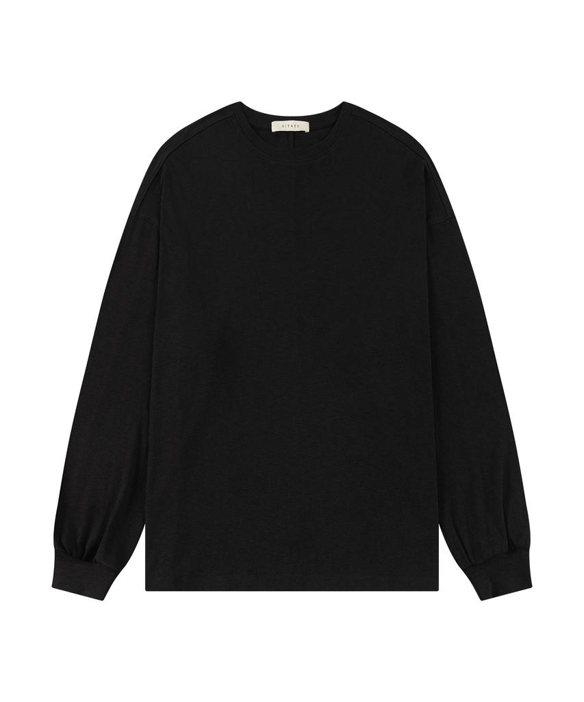 Siyajyu Sitp5243 Stingray Slub T-Shirt_Black