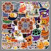 50 Halloween Cartoon Graffiti Stickers - Creative & Waterproof Festival Greeting Card Decorations