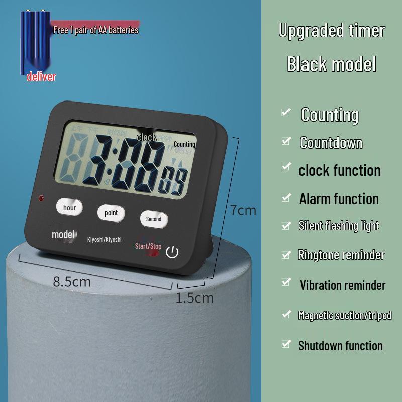 Japanese Magnetic Kitchen Timer: Children's Countdown Stopwatch and Baking Alarm Clock