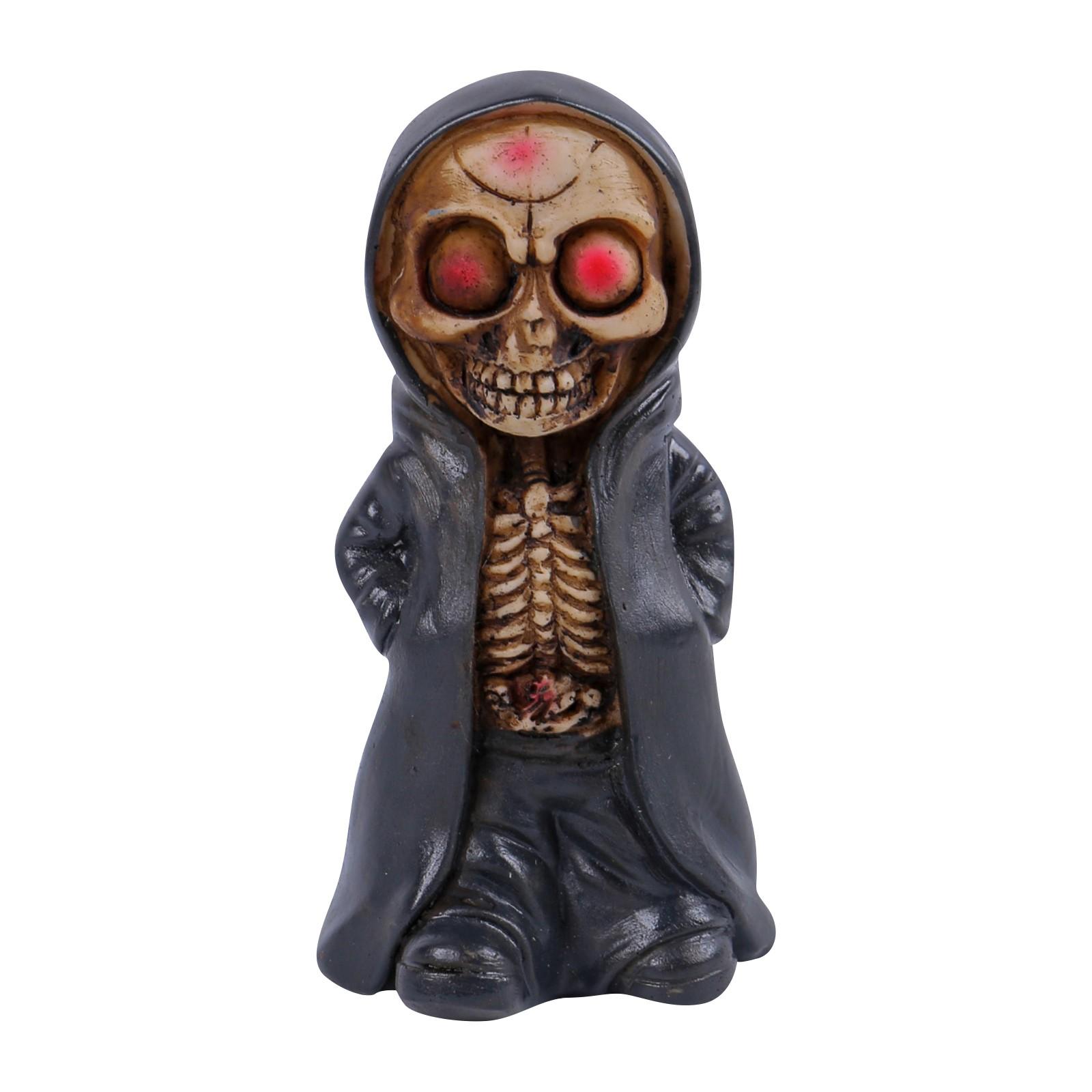 

Хэллоуин Стоящий Скелет Украшения Творческий Фестиваль Призраков Маска Ужаса Человека Смоляные Поделки Украшения One Size
