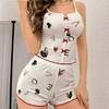European Style Camisole & Shorts Pajama Set for Women - Summer Sexy Loungewear 2026