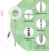 Vollspektrum Fülllicht LED Pflanzenlampe für Indoor-Sonnenpflanzen mit verstellbarer Höhe, 3/9/12H Timer, 10-stufige Dimmung für den Garten