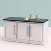 1:12 Scale Dollhouse Kitchen Cabinet DIY Miniature Dolls House Furniture Cupboard Crafts Sink Stove Accessory Toy