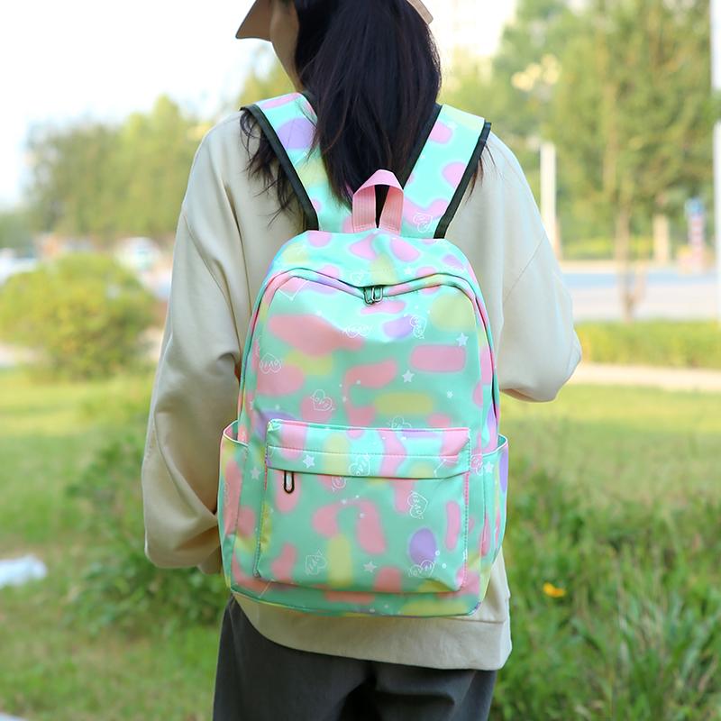 College Student Three-piece Set Student Schoolbag Casual Backpack